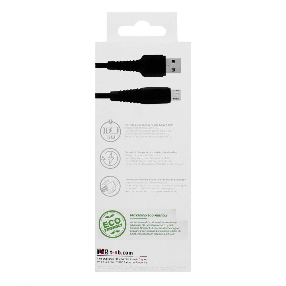 x Cavo Dati Usb 3.0A Fast Charging Connettore Micro Usb Per Smartphone M01 mar