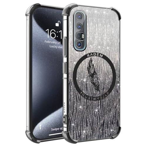 XINYEXIN Transparent Glitter Case for Oppo Find X3 Neo