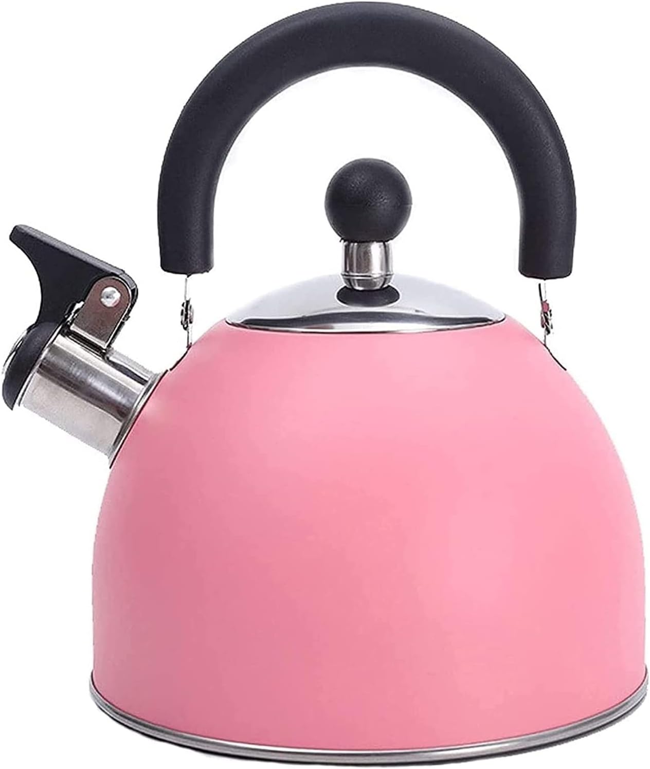 ケトル ストーブトップ口笛ケトル 2L 口笛ティーケトル ストーブトップ用 食品グレード ステンレススチール 大型スパウト ガス誘導