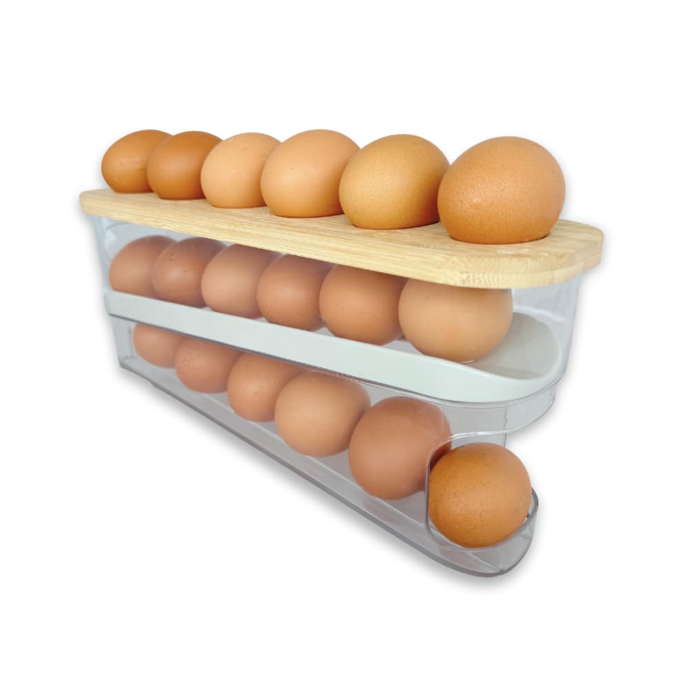 Amazon.com: 18 Egg Dispenser for Refrigerator – Durable Organizer