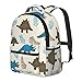 Naispanda Enfants Tout-Petits Sac à dos scolaire non personnalisé Filles Garçons Cartable avec poche pour bouteille d'eau Sacs à dos personnalisés pour enfants - Dinosaure