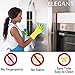 MRKG Refrigerator Handle Covers, Set of 6, Keep Your Kitchen Appliance Clean from Smudges, Drips, Food Stains, Oil. Fridge Handle Covers, Washable Without Fading or Cracking(Black)