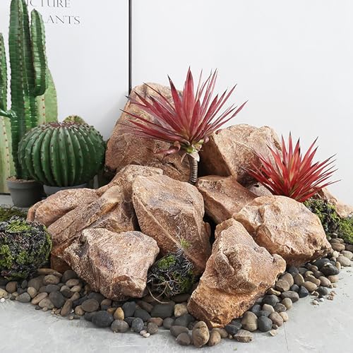 Cubierta de roca sintética para uso en exteriores, espuma de poliuretano decorativa para paisajismo, oculta la bomba de pozo, tanque séptico, cableado de tierra