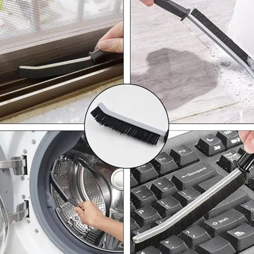 Image of Sovely Gap Cleaning Brush, Bathroom Mini Gap Cleaning Brush, Crevice Clean Corners of Bathroom Kitchen Tiles, Window Slots Pack of 2