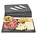 Juvale Mini Charcuterie Boards - 11.8 x 7.9 in, Black, Set Of 6 - Reusable Slate Plates with 3 Chalk Pieces - Heat-Resistant & Non-Porous - Versatile Sushi Plates & Gourmet Cheese Platter Display