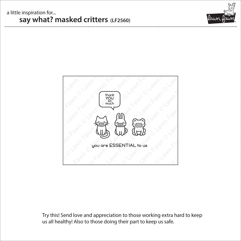 Say What? Masked Critters Lawn Cuts - Lawn Fawn