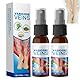 Timilk VeinGuard Kräuterspray, 2 Stück Professional Vein Bienengift Krampfadern Spray,Timilk Krampfadern-beruhigendes spray, Varicose Veins Spray for Legs (2)