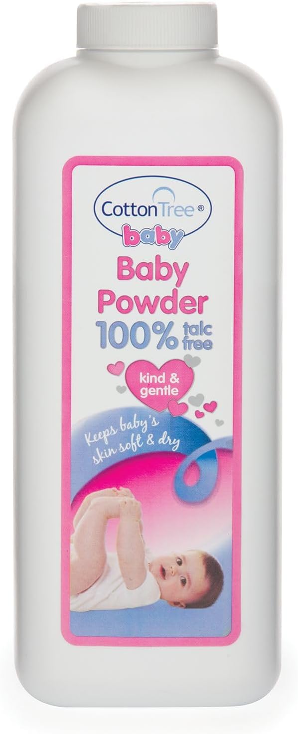 Cotton Tree Essential Baby Powder, White, 284 g (Pack of 1)