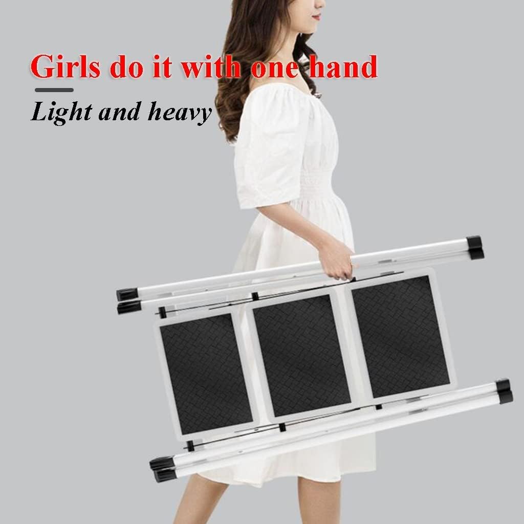 Lightweight Folding Ladder, 330lb Capacity, Creative Household Step Ladder with Wide Pedals, Slim Design for Easy Storage, Ideal for Home Use and DIY Projects