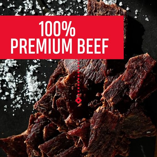 Image of Oberto Classics Thin Style Beef Jerky, Spicy Flavor, No Artificial Ingredients, High Protein, Gluten Free, Wood Smoked, Premium Steak Beef Jerky High Protein Snacks, 2.2 Ounce (Pack of 8)