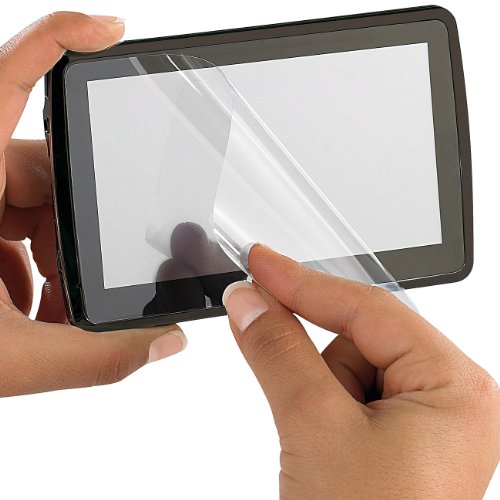 Somikon Handy Schutzfolie: 4in1 Universal Schutzfolie bis 5" für Navi und Smartphone (adhäsiv) (Display-Schutzfolie) Cover