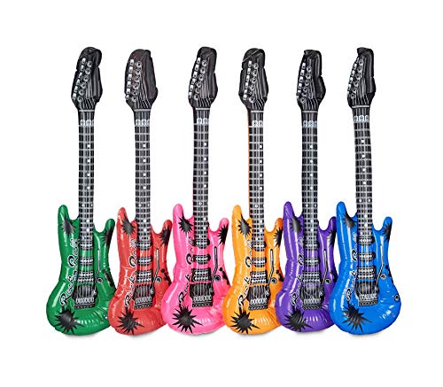 LP Divertissements Lot de 3 - Guitare Gonflable Rock & Roll Mix 1m