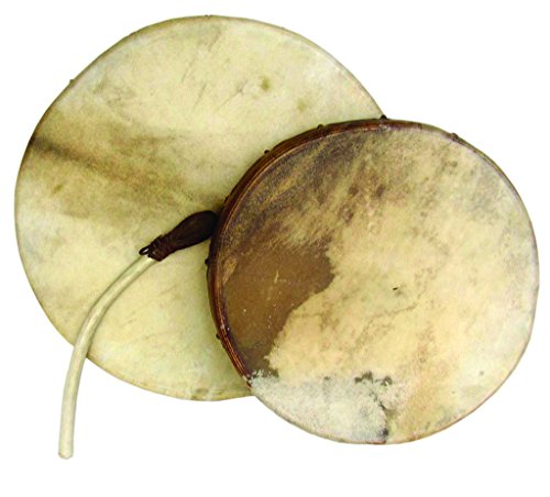 Shaman drum round with goat skin, Frame Drum, handmade … (12')