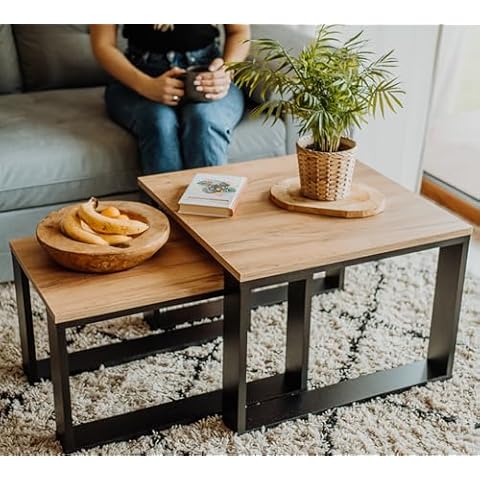 Table Basse Lehmann Set de 2 Cover