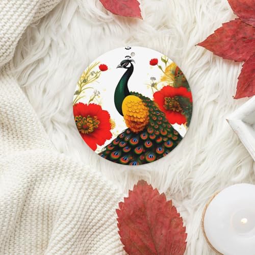 Hojas perfumadas Peacock red flower para auto y ambiente miniatura 6
