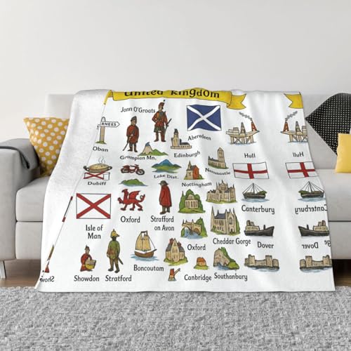 FHIZOAL Manta de franela de microforro polar