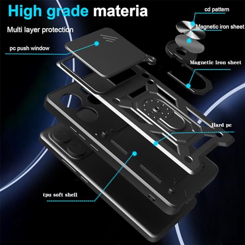 Coque de protection robuste Xiaomi Redmi Note 14 5G avec cache caméra