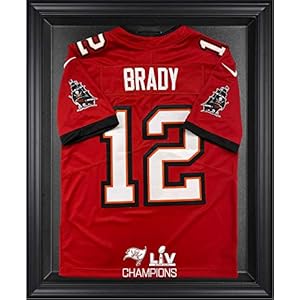 Tampa Bay Buccaneers Super Bowl LV Champions Black Framed Jersey Logo Display Case – Football Jersey Logo Display Cases