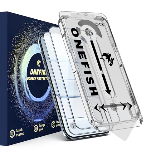 Image of OneFish Screen Protector for iPhone 17 Air, HD Clear, Full Edge Coverage 6.5 inch 17 Air, Scratch Resistant, Bubble Free, Easy Installation, Auto Dust-Elimination, 2 Pack
