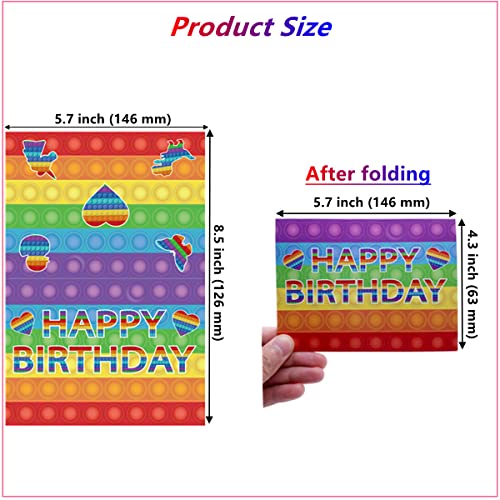 Zhongshun ZH-022 12Pcs Pop Push Bubble Happy Birthday Cards thumb #2
