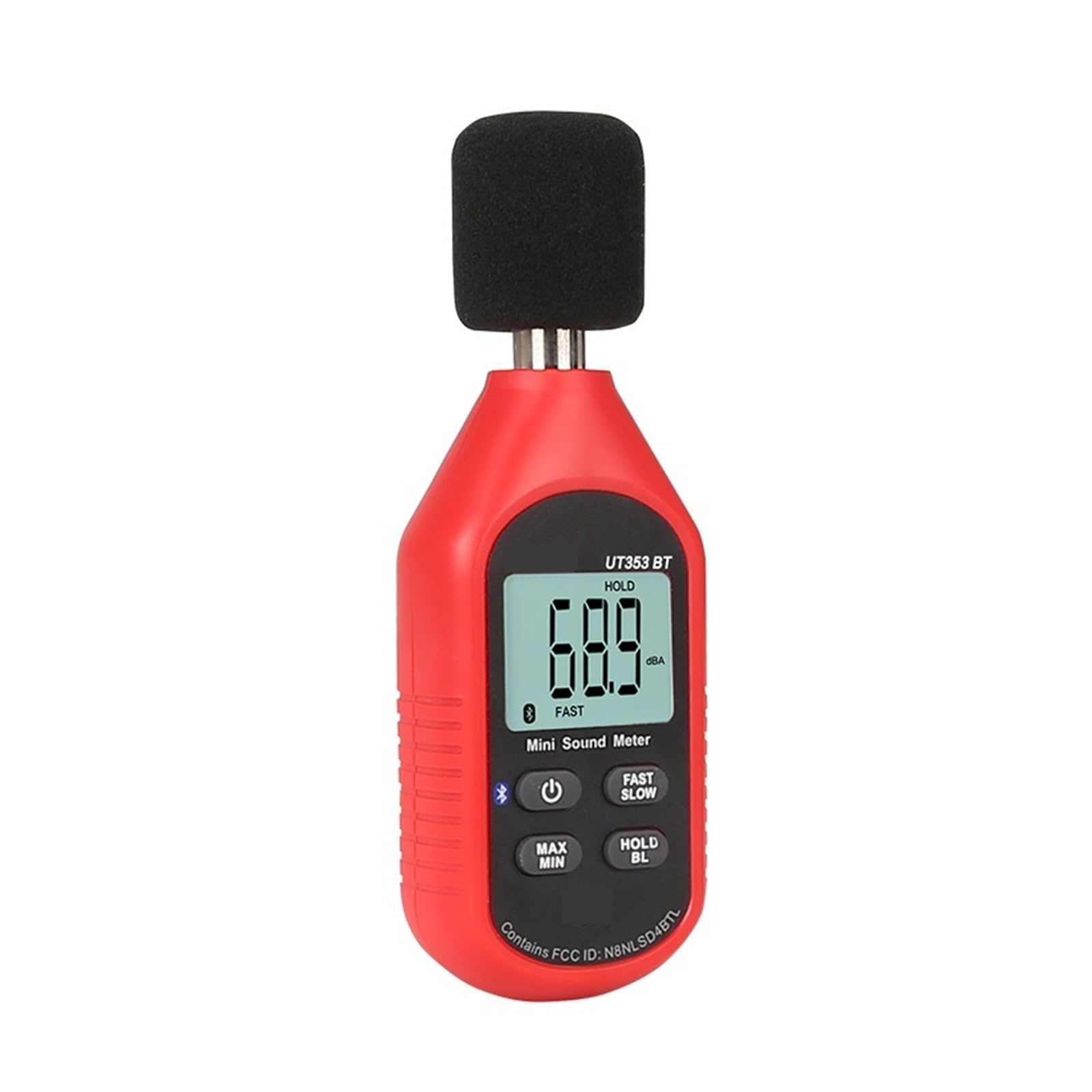 Fonometro Digitale Bluetooth Misuratore Di Rumore Tester 30-130dB Decibel Monitoraggio Misuratori Livello Sonoro Precisione Estremamente Elevata