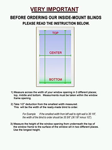 Us Window And Floor 2" Faux Wood 34.625" W X 64" H, Inside Mount Cordless Window Blinds, 34.625 X 64, Smooth White,Clf0103450640 #TOP1