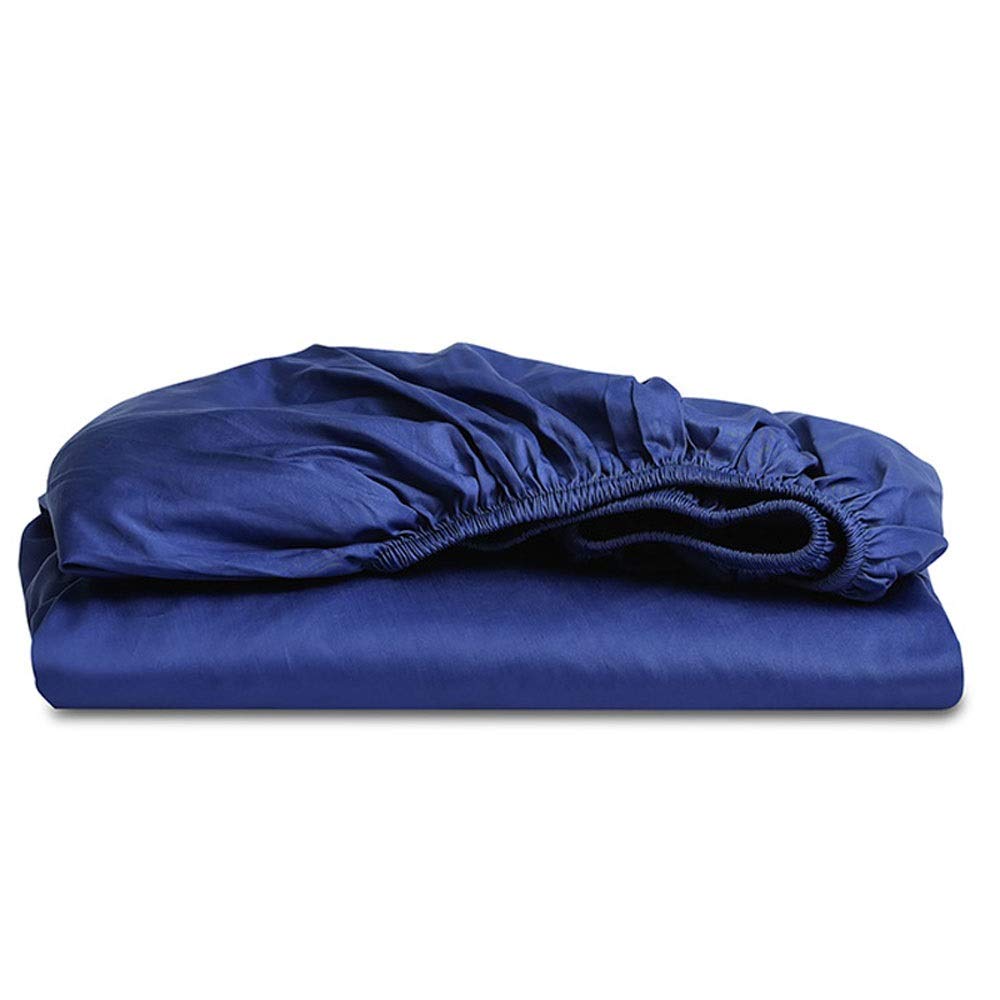 Fitted Sheets 300 Thread Count 100% Egyptian Long Staple Cotton Soft Comfortable Breathable Luxury Sateen Fitted Sheet with 30cm Deep Pocket Machine Washable