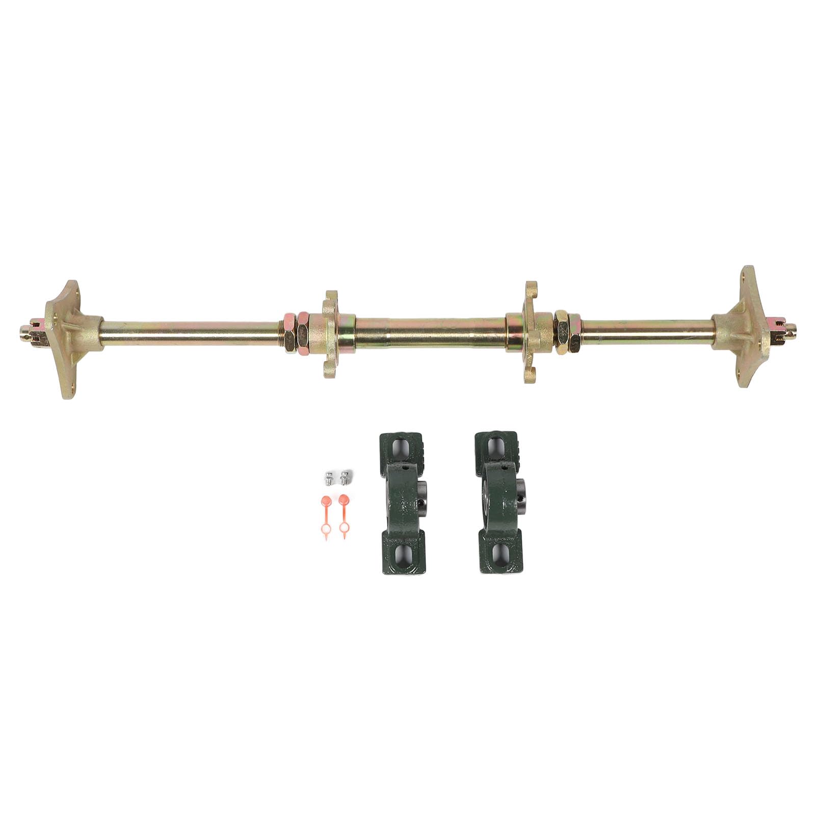 Go-Kart Hinterachssatz, 24-Zoll Antriebswellen-Set für 50–150 cm³ Go-Karts, ATVs und Allradfahrzeuge, Robuster Aufbau für Renntuning und Offroad, DIY Upgrade Kit, Komplettsatz
