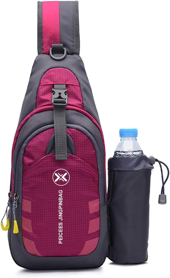 Peicees Chest Crossbody Sling Backpack Bag Travel Bike Gym Daypack for Women Men - Image 6