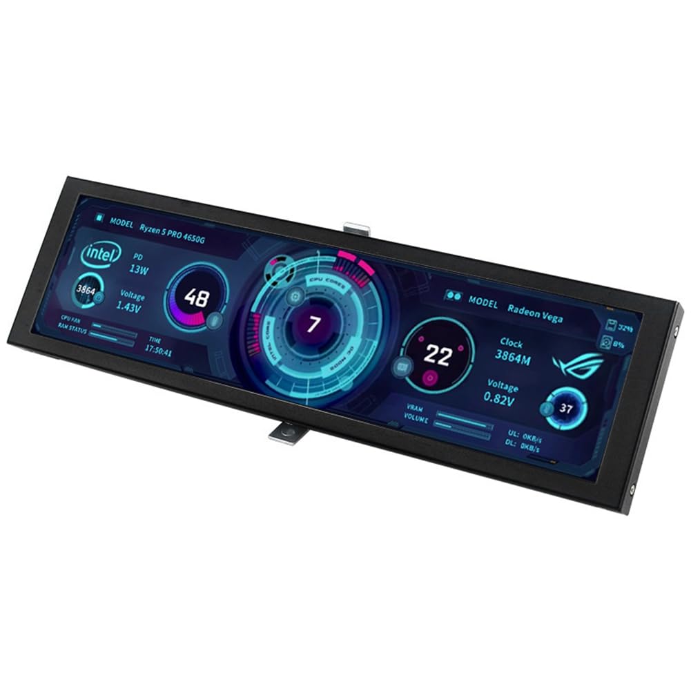 Pantalla Secundaria Turing Smart de 9.2 Pulgadas IPS USB, Monitor de Computadora para PC con CPU, GPU y RAM para Monitoreo y Visualización. — view 8