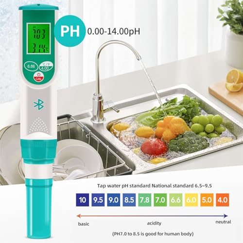 Testeur de pH numérique portable de 0 à 14 pour mesure rapide - 3