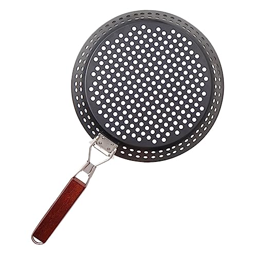 OUNONA Grill Plate Outdoor Cooking Pan Pans Frying for Griddle Barbecue Grill Pan Portable Skillet Grilling Kitchen Accessory Roasting Tool Outdoor Bbq Tool Practical Steak Iron