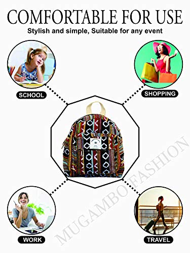 Generic Set Of Mini Backpack Pen Case Coin Purse Hemp University Light Weight Backpack For Girl Brown Small Small Backack #TOP1