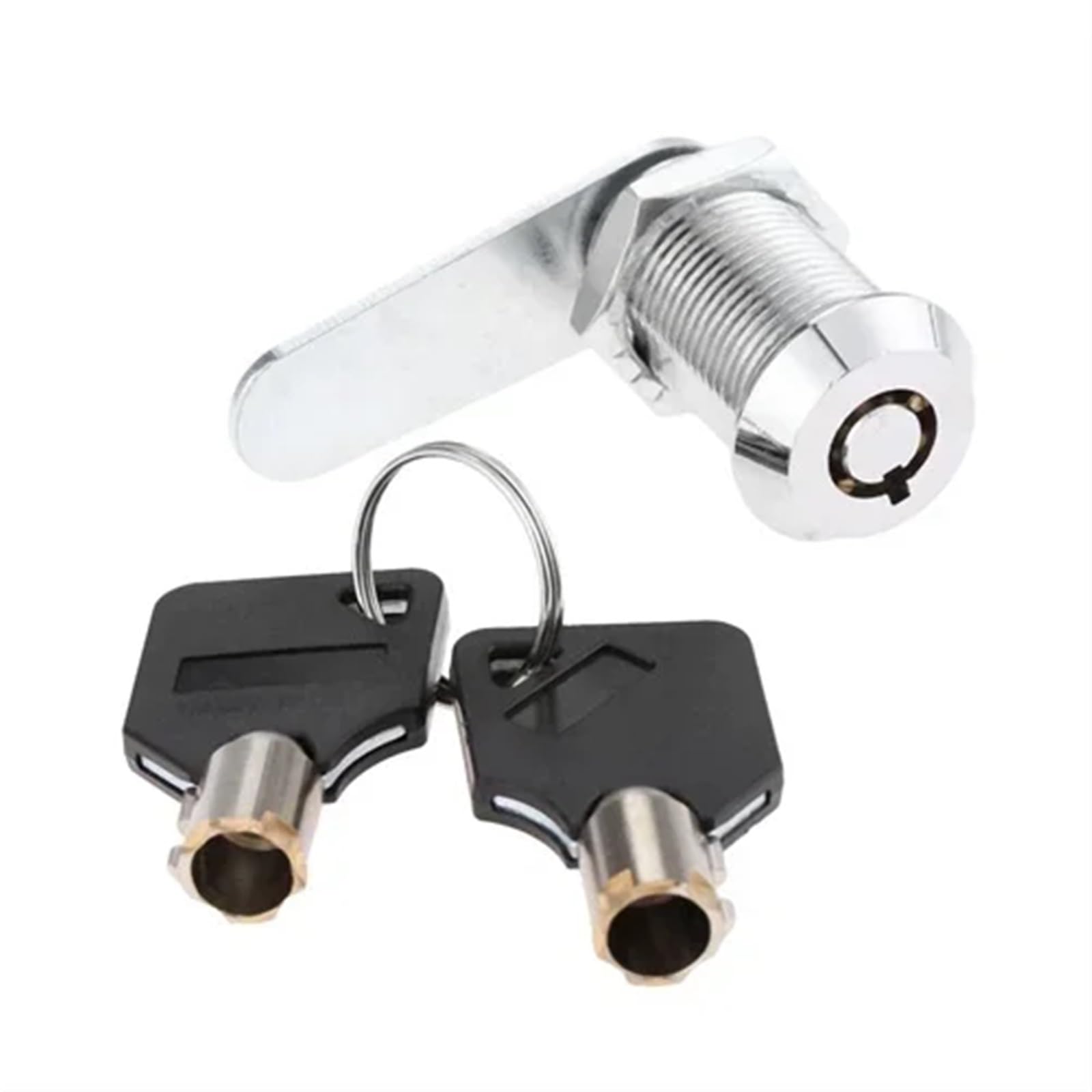 1 Set Drawer Tubular Cam Lock with Locking Plate - Zinc Alloy Furniture Hardware for Cabinet, Mailbox, Drawer, Cupboard(30mm)