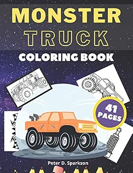 Paperback Monster Truck Coloring Book: Let Your Child Exercise Creativity Book