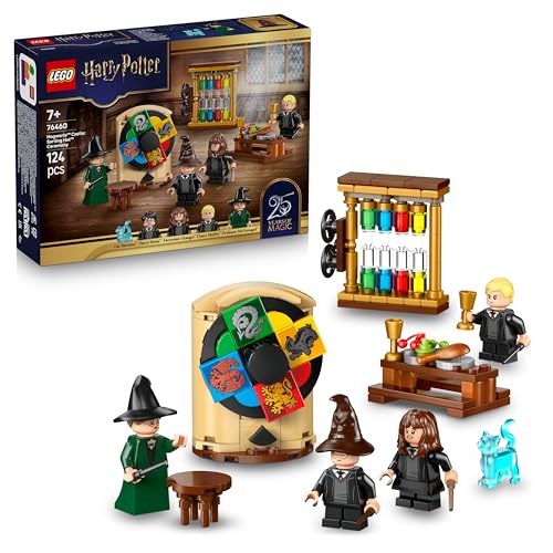 LEGO Harry Potter Le Château de Poudlard : la Cérémonie du Choixpeau Magique - Jouet - Patronus Collector - Minifigurine d'Hermione - Baguettes Magiques - Cadeau pour Garçon ou Fille dès 7 Ans 76460