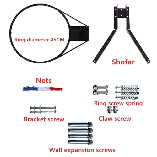 Basketball Bracket Set Indoor Wall Mounted Hanging Basketball Hoop Home Backboard Training Accessories ，For Adult Kid Backboard Frame 23.3.22 #TOP1