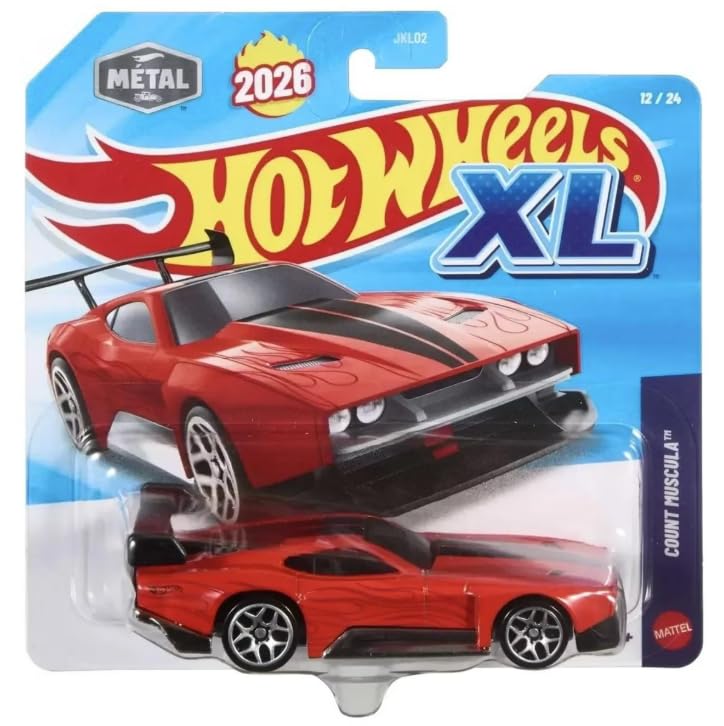Hot Wheels XL Count Muscula Red 1:64 Diecast miniatura 1