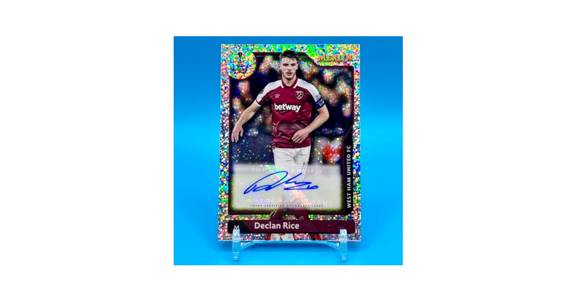 デクラン ライス Topps Merlin 直筆サイン レア！ デクラン ライス Topps Merlin 直筆サイン レア！