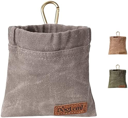 ETIAL Dog Treat Pouch,Portable Puppy Dog Training Treat Bag,Hand Free Dog Walking Bag,Auto Closing Pet Feed Snack Reward Pocket,Dog Food Dispenser for Pet Puppy Travel or Outdoor Use