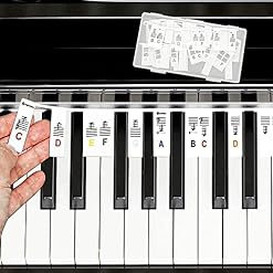 Autocollants amovibles pour clavier de piano à 61 touches et 88 touches pour piano, notes de piano N2J3 - Les Beatles, Paul McCartney, John Lennon, RIngo Starr, George Harrison Autocollants amovibles pour clavier de piano à 61 touches et 88 touches pour piano, notes de piano N2J3 – Image 2