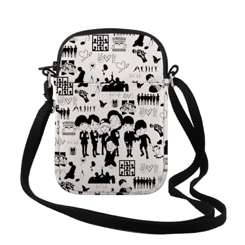 TSOTMO Music Lover Gift Boygroup Crossbody Bag for Korean Group Member Merchandise (7 people CR)