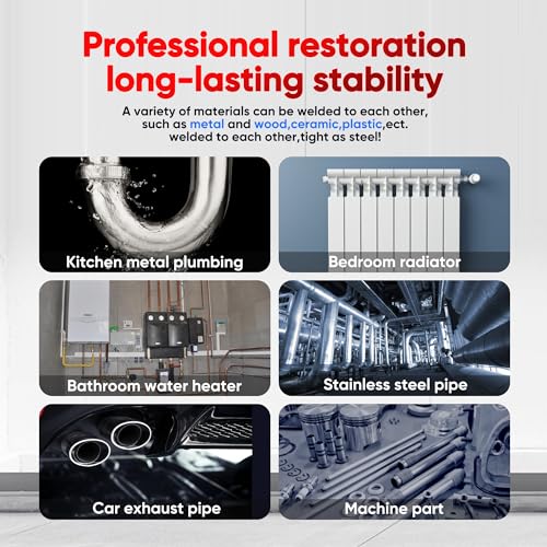 image for PLJOFRSHI Metal Glue, 1.76oz 2 Part Epoxy Heavy Duty Weld，The Strong