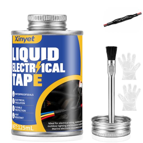 Image of 125 ml Liquid Electrical Tape, Black Insulating Electrical Tape Glue