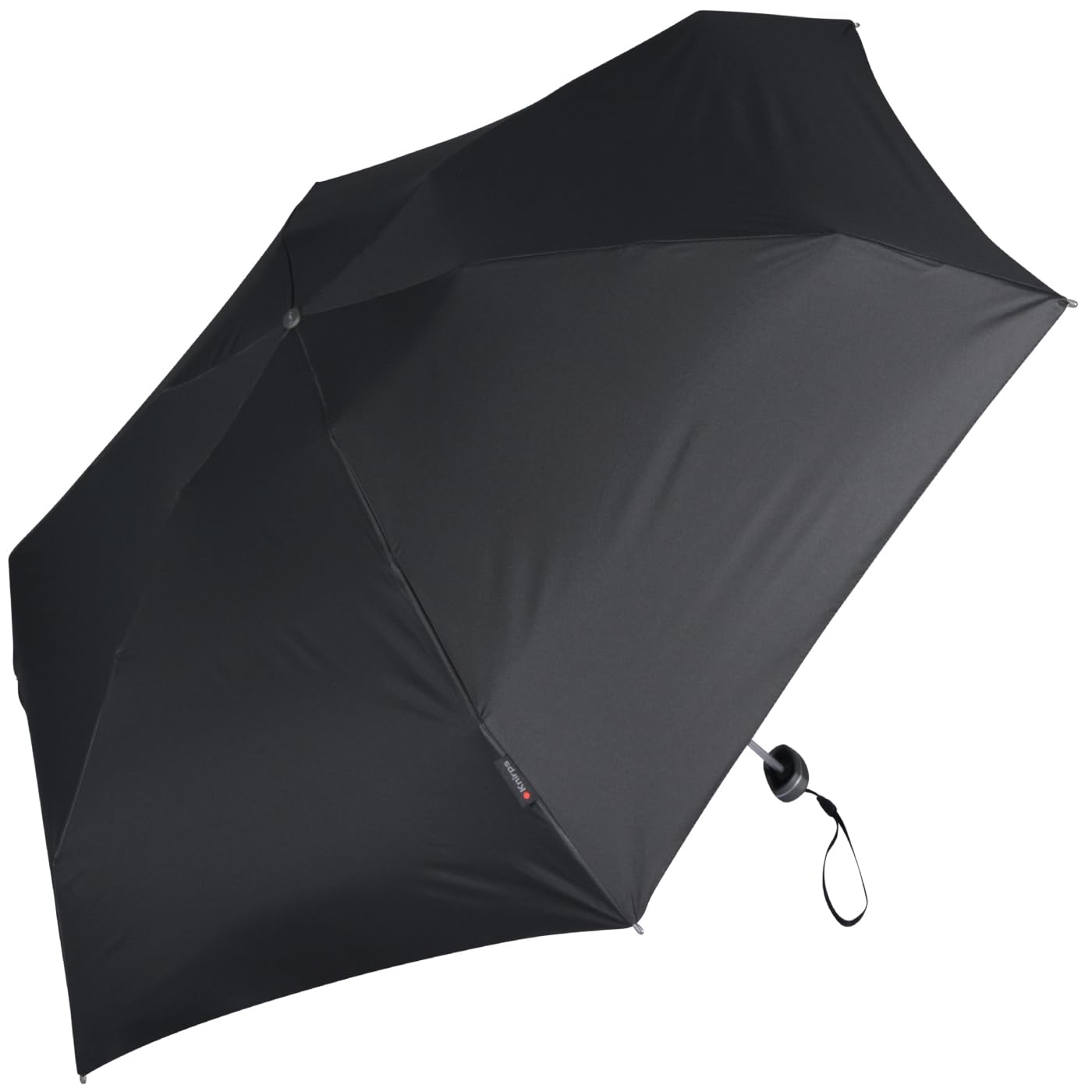 Knirps Ombrello tascabile da viaggio, Nero - rivestimento rosa - protezione UV, 93