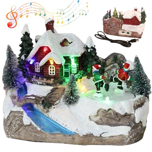 Maison de Noël musicale et animée, le cadeau idéal pour décorer la maison - 3
