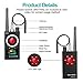 Anti Spy RF Detector, Camera Finder Bug Detector, GPS Detector, Signal RF Detector for Wireless Hidden Camera Bug GPS GSM Listening Device Magnetic Devices