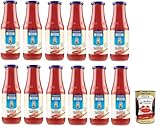 De Cecco Passata di Pomodoro Pâte de Tomate Sauce Tomate 100% Italienne 12x 700g + Polpa Italian Gourmet 400g