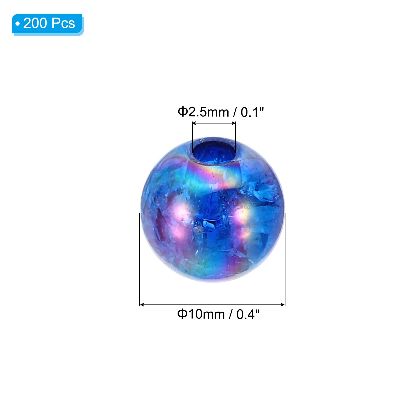 PATIKIL 10mm Acrylic Beads - Image 2