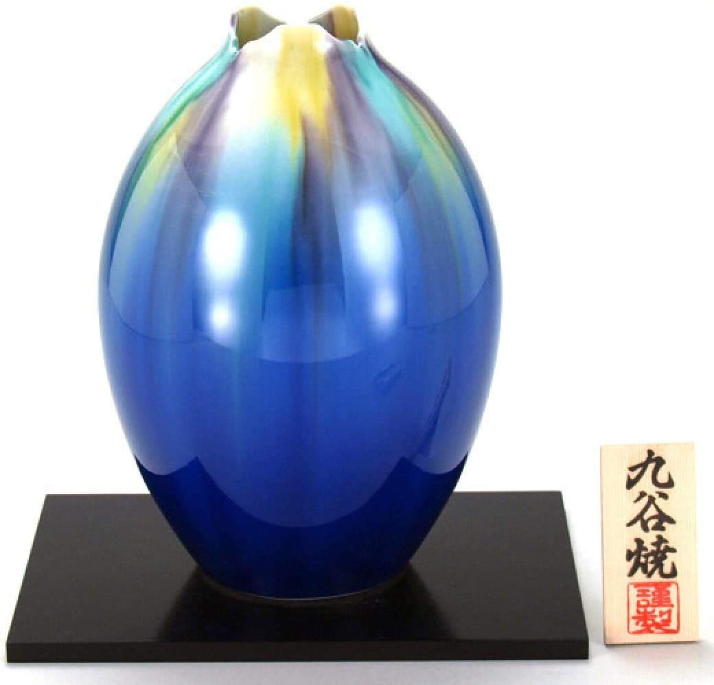 Amazon.co.jp: 九谷焼 博峰作 8号花瓶 釉彩 N169-03 : ホーム